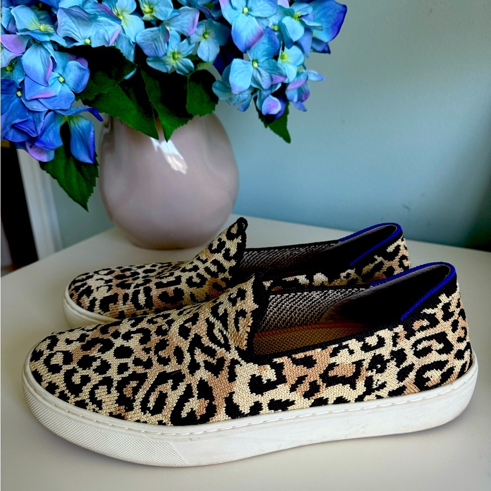 Rothy’s Original Slip-On Sneaker Cheetah Print-Size 8